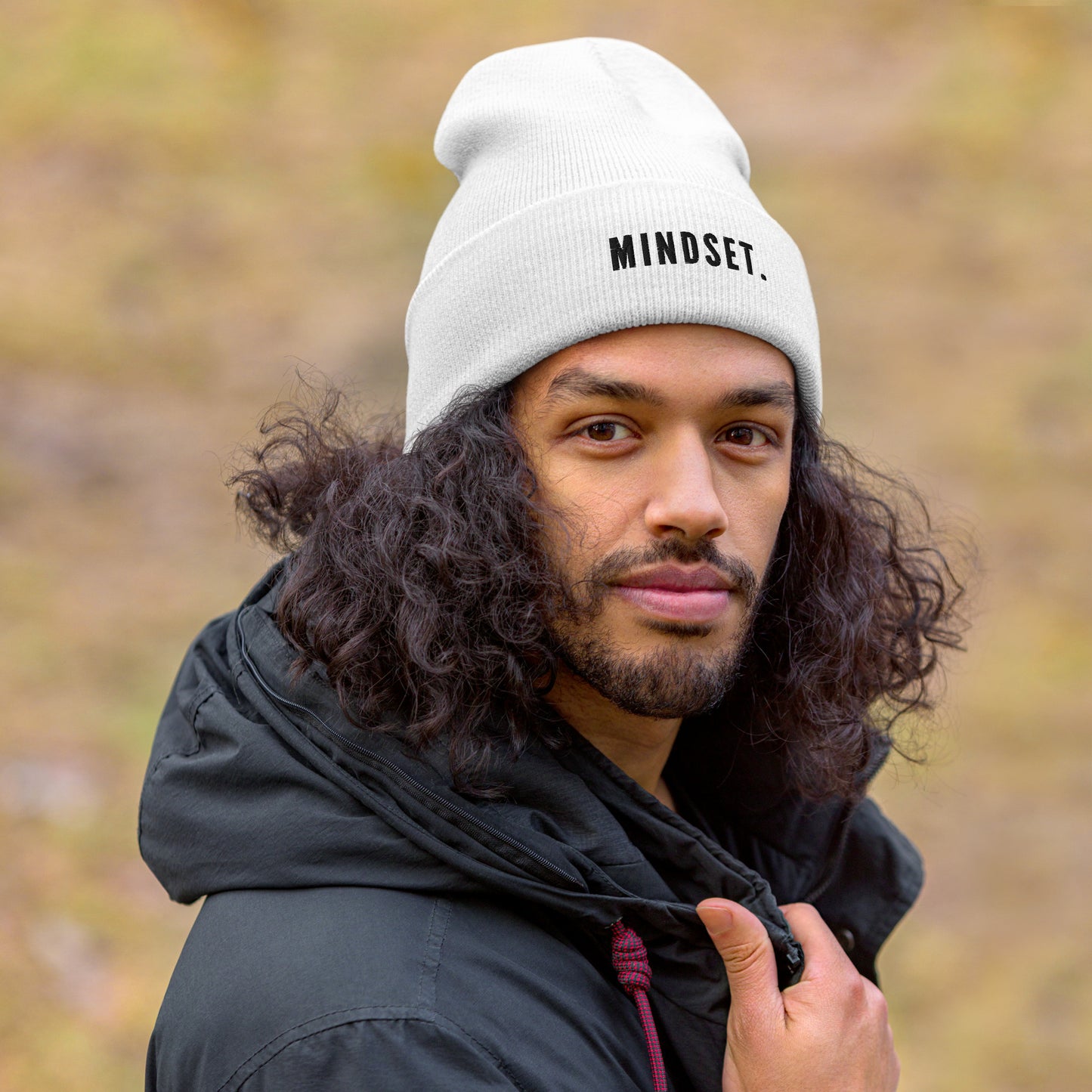 Mindset- White Winter Beanie
