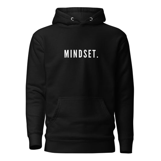 MINDSET.- Black Pullover Hoodie