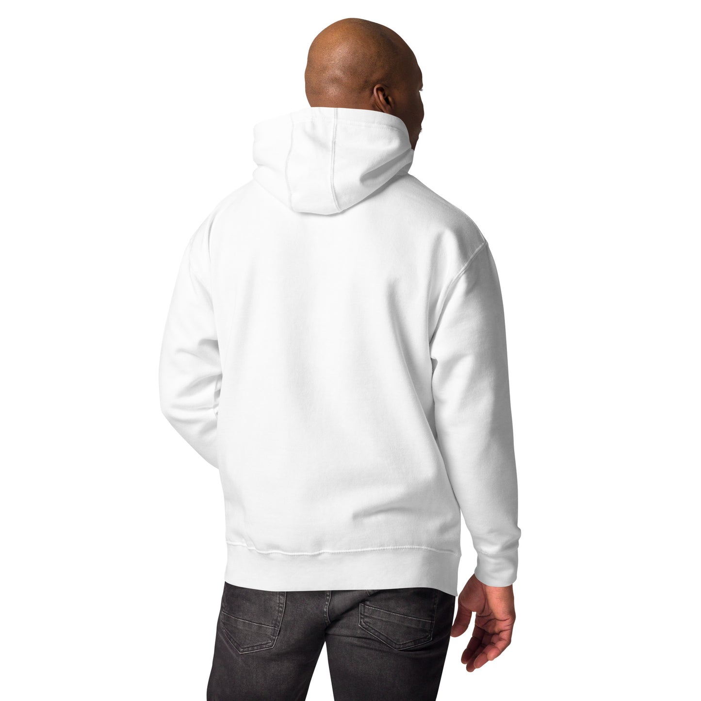 MINDSET. - White Throwover Hoodie