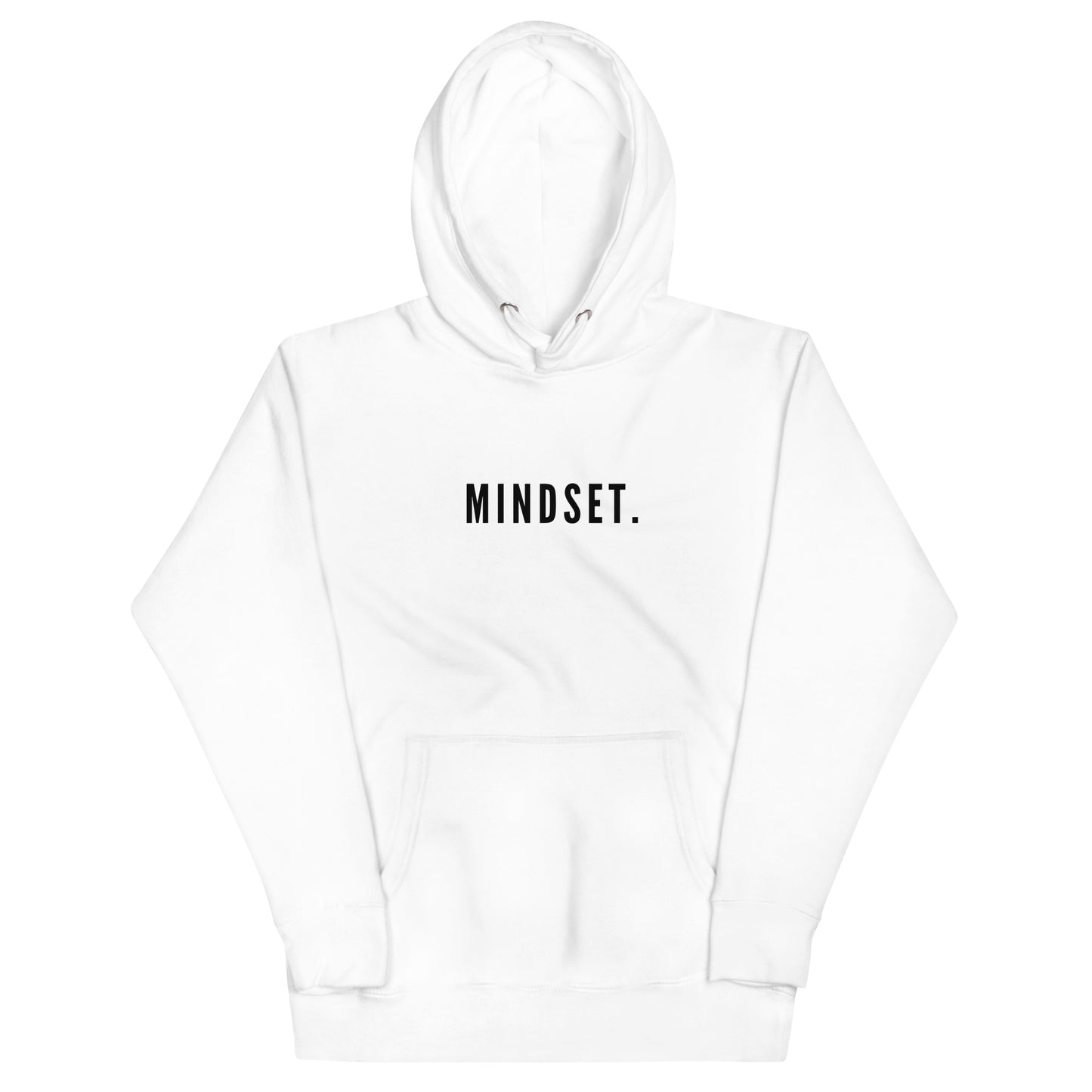 MINDSET. - White Throwover Hoodie