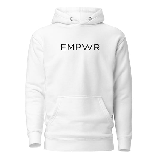 EMPWR- White Pullover Hoodie