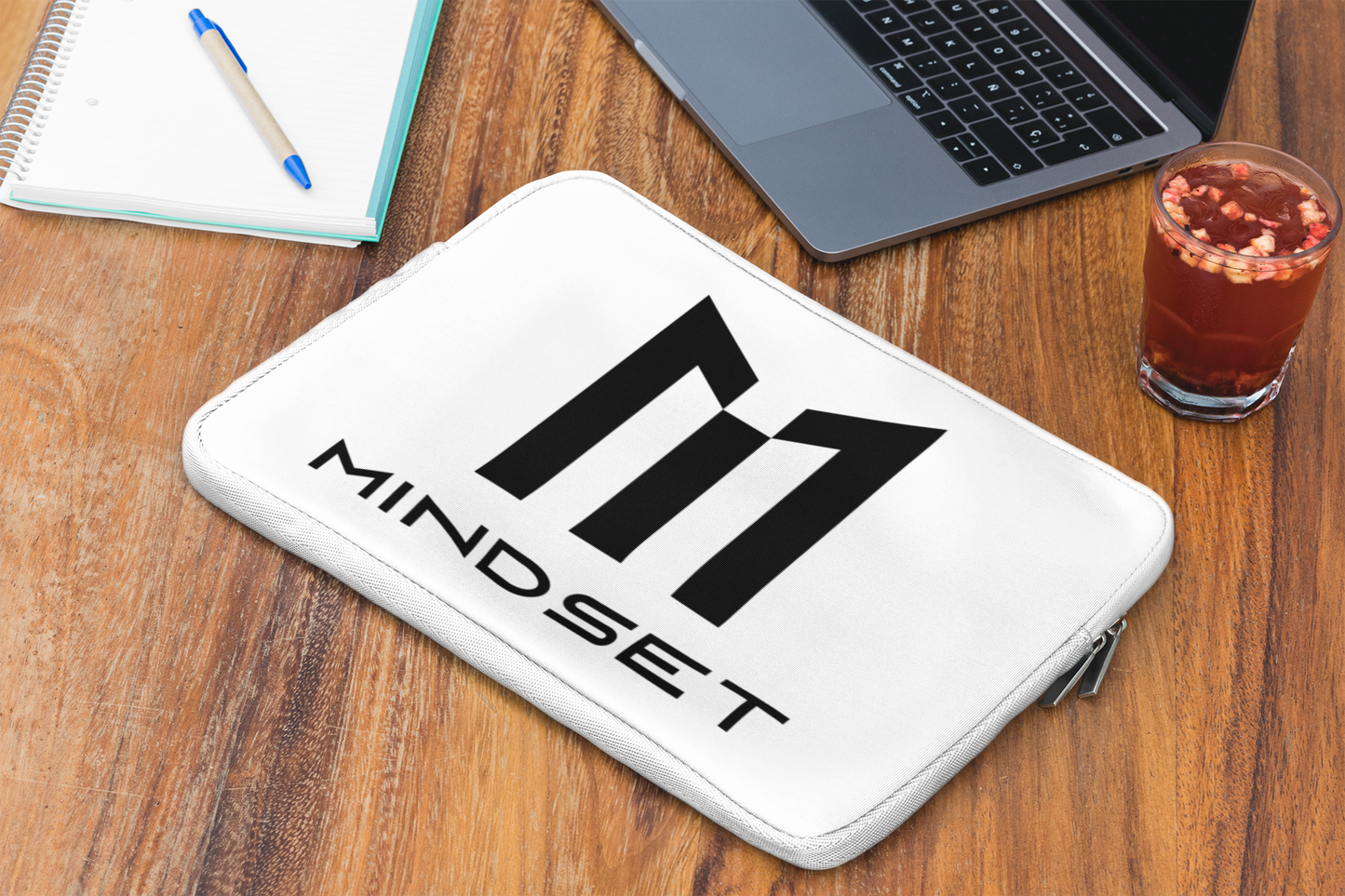 Mindset- White Laptop Sleeve Case