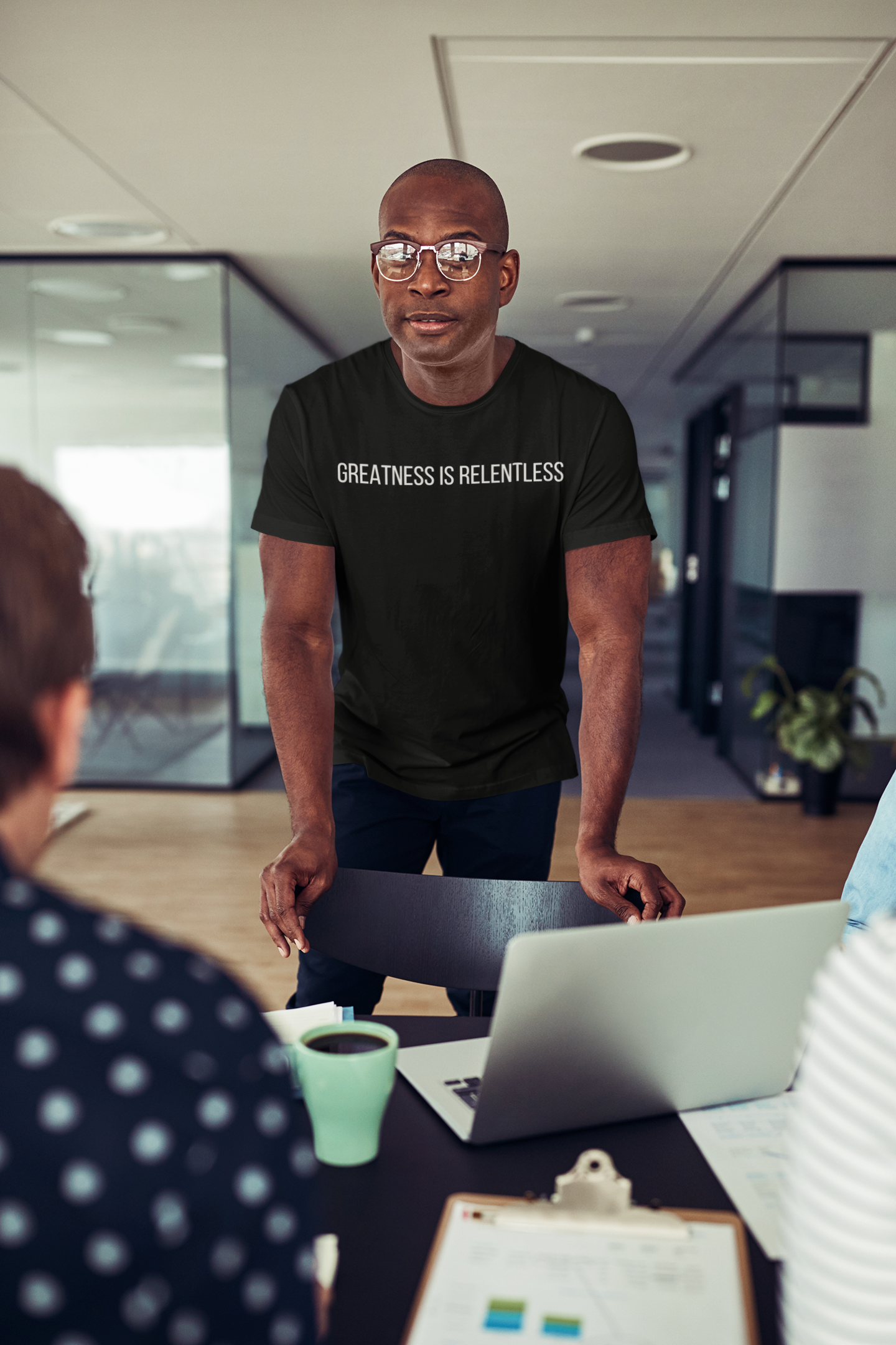 Greatness Is Relentless- Black T- Shirt